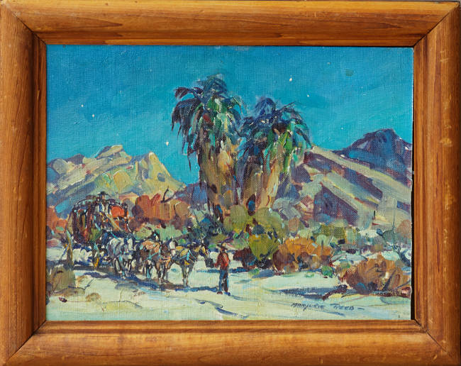 Moonlight Stop At Palm Springs 9x12 SOLD!
