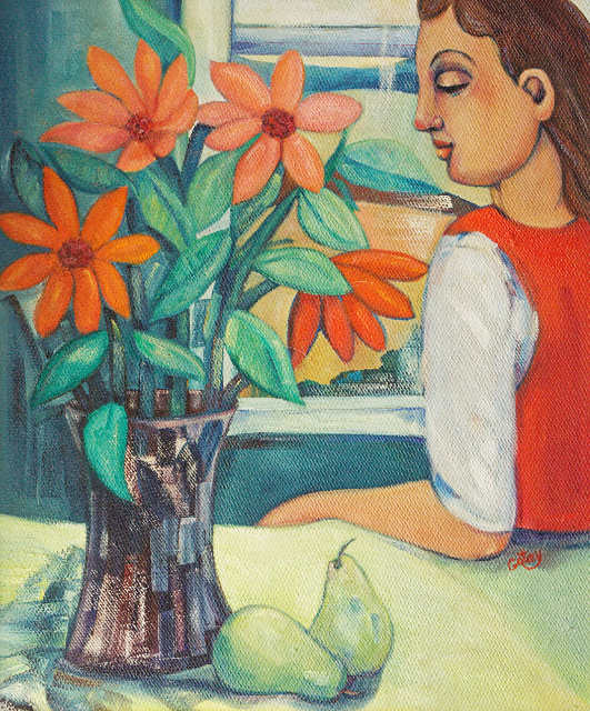Girl By The Window 24x20