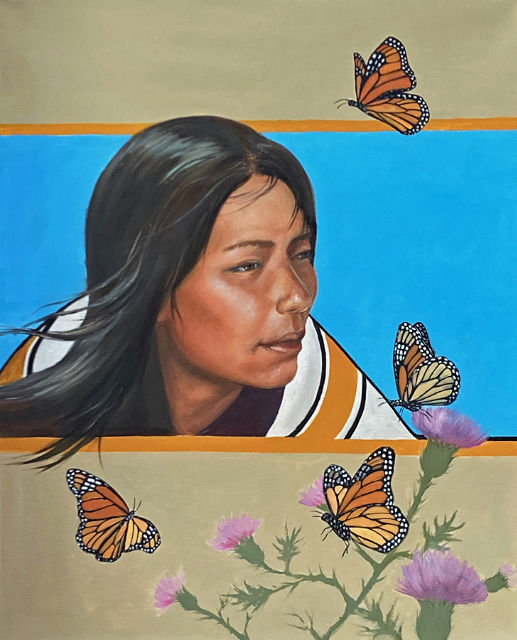 Butterfly Girl 16x20