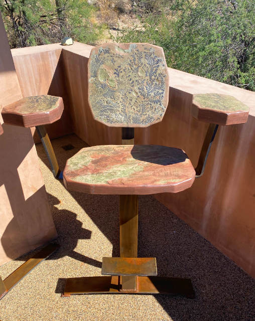 Flagstone Rocker Chair & Table SOLD!