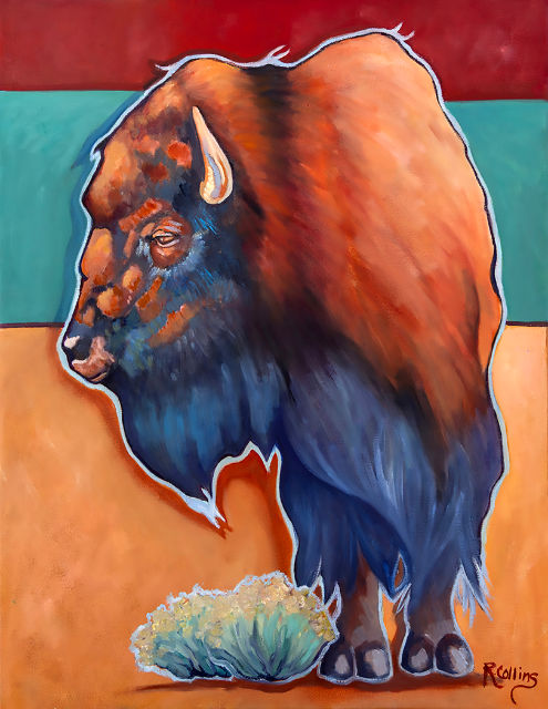 Standing Bull 30x24