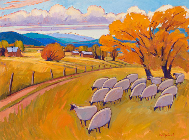 Leigh Gusterson, Ranchitos Flock 30x40 SOLD!