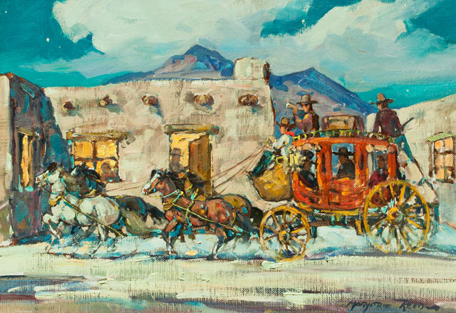 Arrival At Tucson, Butterfield Line SOLD!