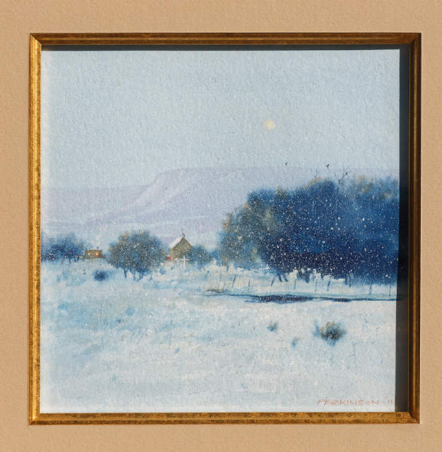 Tom Perkinson, December Moon Rise 8x8