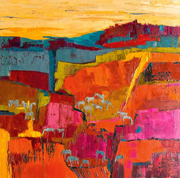 Colors Of Sunset 48x48 SOLD!