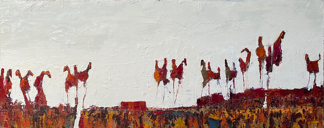 Dance Of The Herd 24x60 SOLD!