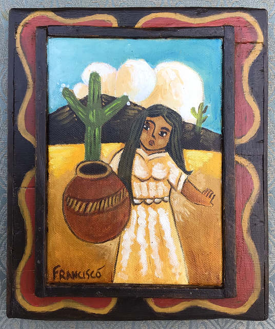 Woman With A Pot 8x6 SOLD!