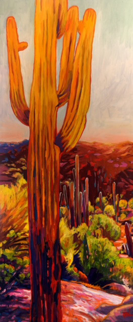 Golden Saguaro 46X19