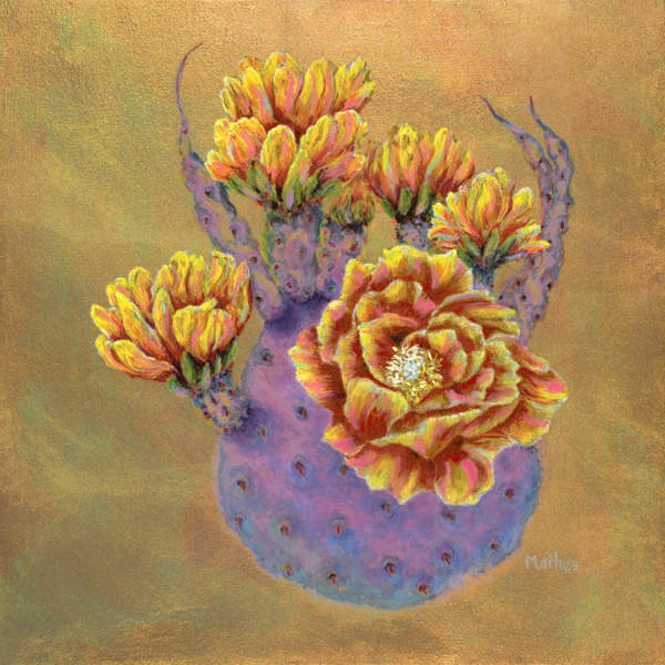 Flores De Oro III 12x12 SOLD!