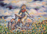 Ridin Grandmas Tractor 19x24W.jpg