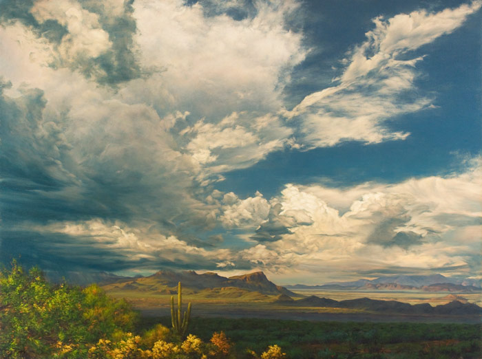 A Monsoon Sky At Dove Mt. 36x48 SOLD!