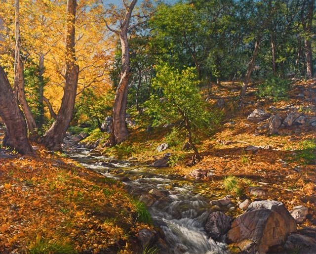 The Fall Of Ramsey Canyon 24x30 SOLD!