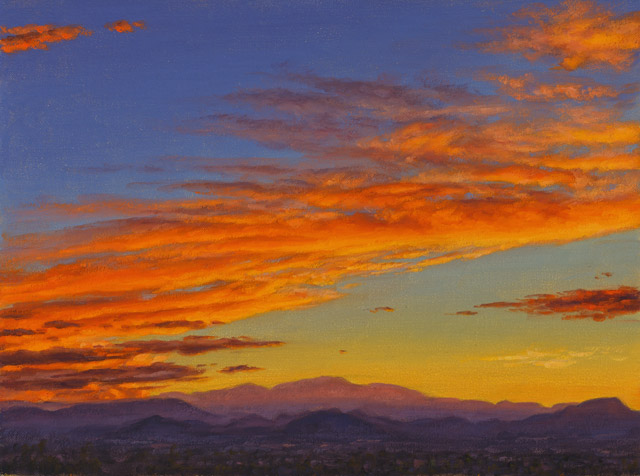 Light On A Mountain 9x12 SOLD!