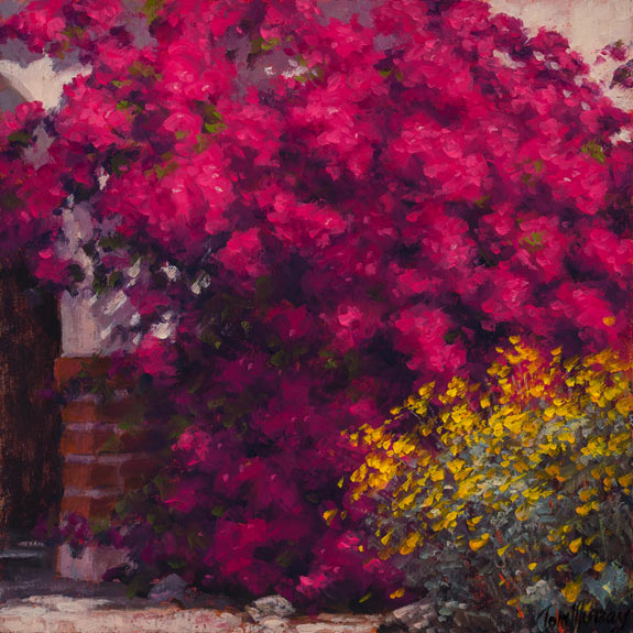 Bougainvillea Blooms 6x6  SOLD!