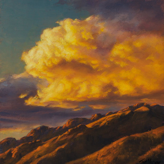 The Foothills In Yellow 6x6 SOLD!