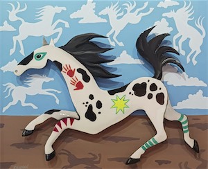 Partly Cloudy With A chance of Ponies 20x24