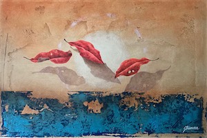 SOLD! Red Riders 12x18