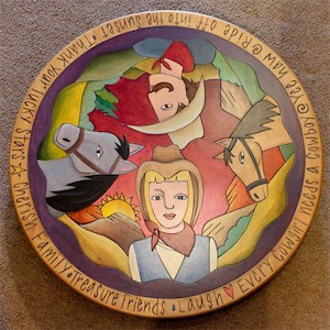 Cowboy & Cowgirl Lazy Susan