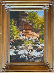 Light On Oak Creek 21x14,  year 2000