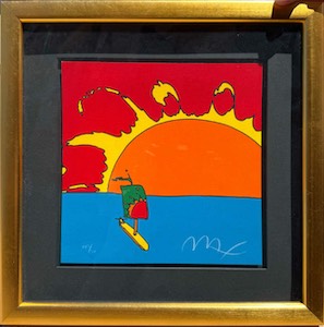 Peter Max, Sunset Sailing 11x11