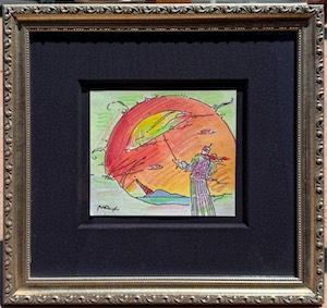 SOLD! Peter Max, Sage 6x5