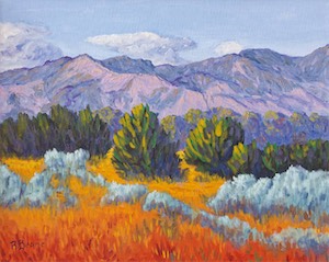 Ralph Bean View Near Madrid New Mexico 16x20