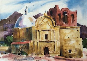 Milton Christianson Tumacacori Mission 11x15