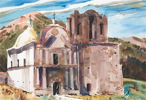 Milton Christianson Tumacacori Mission 16x22