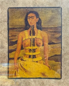 SOLD! Frida Kalo Print Portrait in Steel 10x8