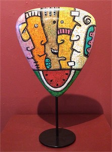 Jorge Coste, Heart Shaped Faces 13x8