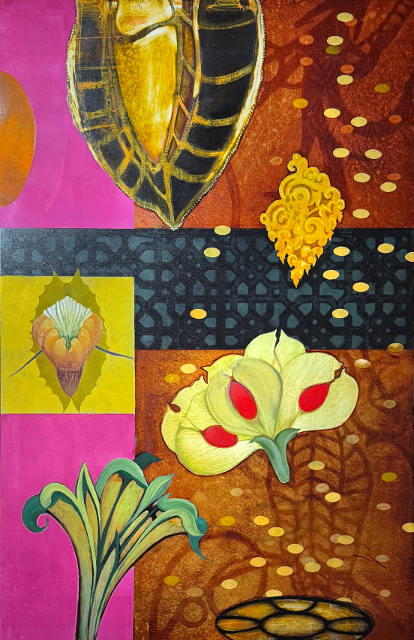 Samsara #2 40x26 oil on Ragote paper