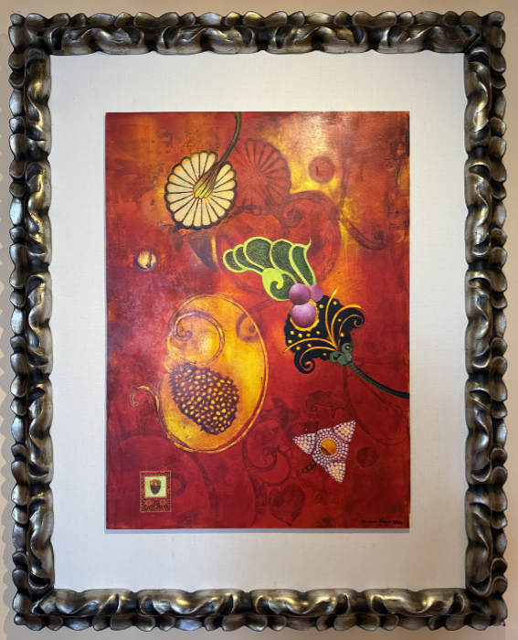 My Botanical Garden Forms &Forces #5 30x22 oil on paper