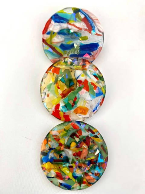 Looking Through The Circles Triptych SOLD!