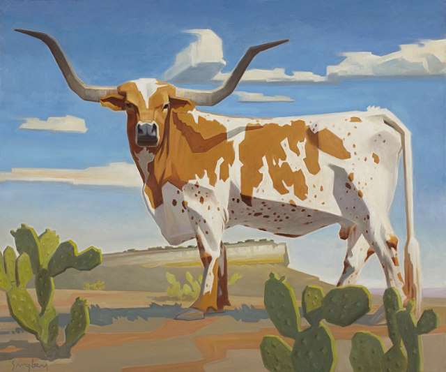 Gallup Longhorn 30x36 SOLD!