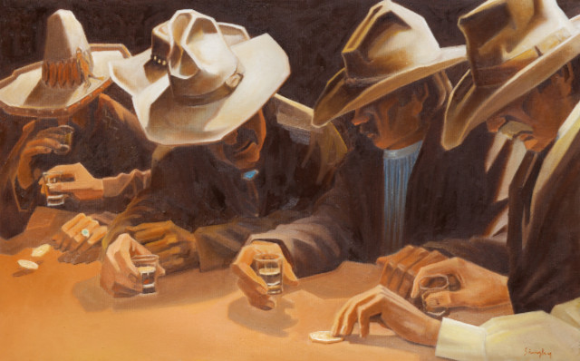 Shoot Me Down 20x32 SOLD!