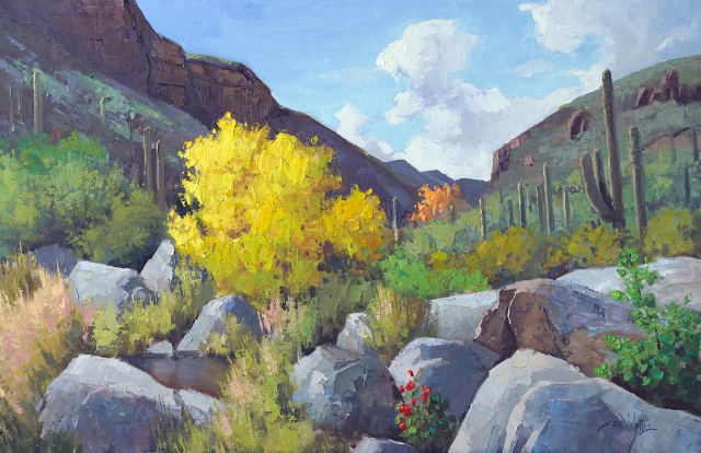 Subtle Colors Of The Canyon 24x36