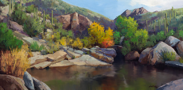 Adorning the Pool 24x48 SOLD!
