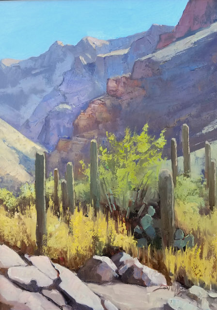 In The Shadow Of The Saguaro 24x18 SOLD!