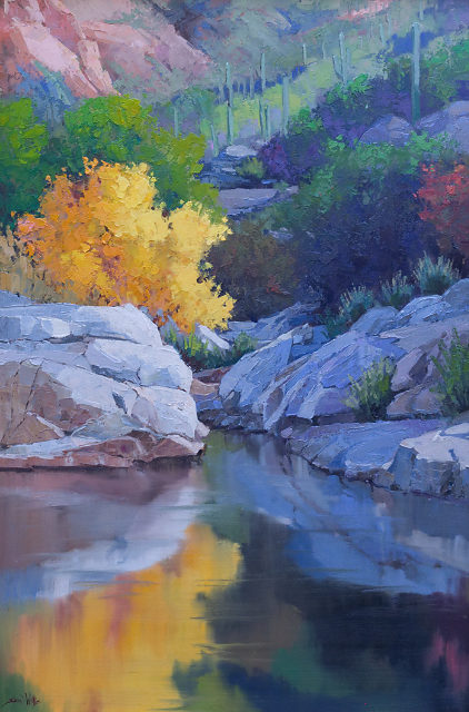 Rocks and Reflection 36x24 SOLD!