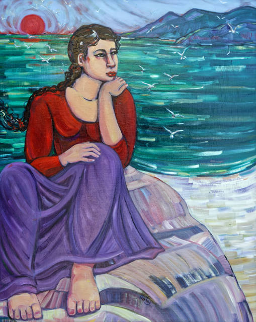 Woman Of The Sea 30x24