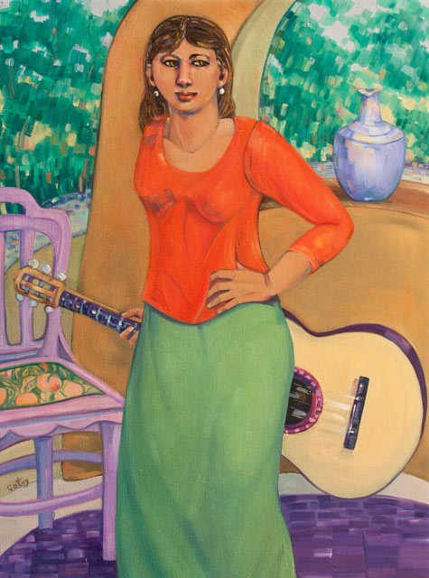 The Guitarist 40x24 SOLD!
